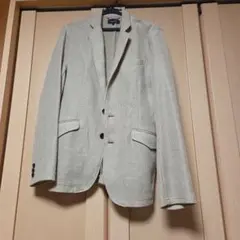 ベージュ シングルブレストジャケット