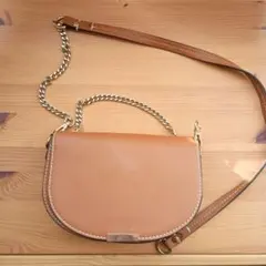 ZARA ブラウン ショルダーバッグ