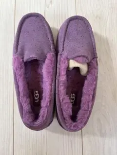 UGG パープル モカシン
