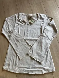 新品未使用　asana ヘンプ 長袖Tシャツ きなり
