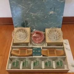 新品未使用♥ 佐々木硝子 高級 和風硝子器 セット 杉の郷
