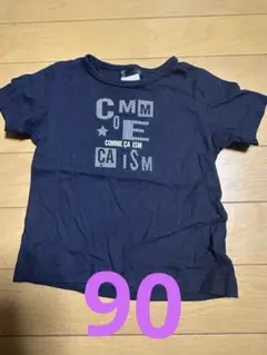 COMME CA ISM ネイビー Tシャツ 90 半袖