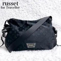 ラシット フォー トラベラー モノグラム プレート付き 横長 ショルダー 