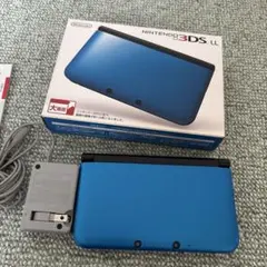 美品 Nintendo 3DS LL ブルーxブラック 本体 ケース、充電器付き