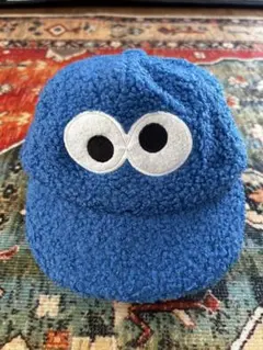 クッキーモンスター　もこもこキャップ　セサミストリート