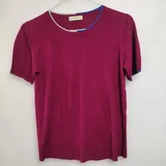 Paul Smith マゼンタ ラウンドネックTシャツ Mサイズ カシミア入り