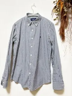 Gymphlex ジムフレックス　ストライプシャツ　ボタンダウン