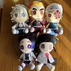 ★美品★鬼滅の刃　タグ付きぬいぐるみ　5点セット