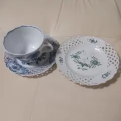 未使用 マイセン 金彩 自然主義 花 蝶 プレート(18cm)③1枚、1級品