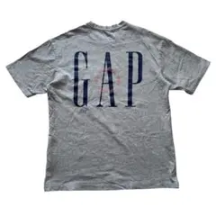 GAP big logo pocket tee グレー M オーバーサイズ
