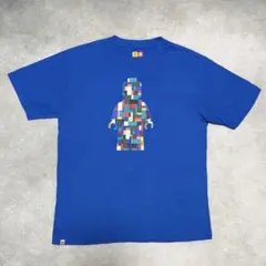 ★*★様 LEGO レゴ プリント 青 半袖 Tシャツ 古着のサムネイル