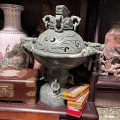 翡翠製 香炉 当時物 長期保管品 - メルカリ
