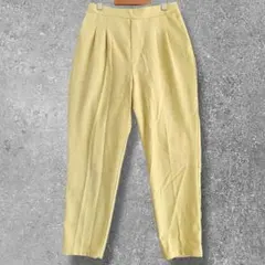テーパードパンツ　タックパンツ　後ろゴム　カジュアルパンツ　 M