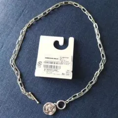 アメリカンホリック　コイントップダブルチェーンネックレス