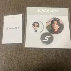 台北限定　snowman 1st POPUP 目黒蓮 缶バッジ フォトカードC