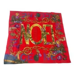 レア！CELINE セリーヌ ノエル 大判ハンカチ 1996年クリスマス 未使用