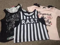 女の子　120センチ　半袖　タンクトップ 3点セット