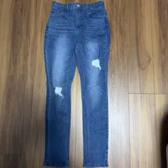 【美品】WEGOデニムパンツ ジーンズ ダメージ加工 L