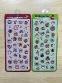 【韓国限定】　クレヨンしんちゃん　立体シール　2枚セット