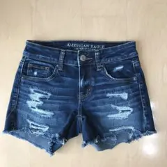 AMERICAN EAGLE OUTFITTERS ダメージ　ショートデニム