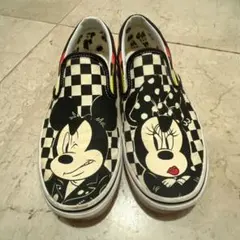 VANS ミッキー ミニー スリッポン ROCK ロック チェッカー柄