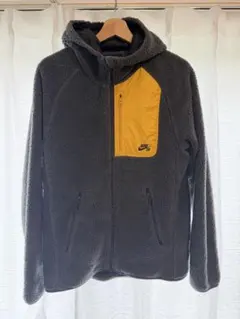 Nike フリースジャケット グレー/イエロー M