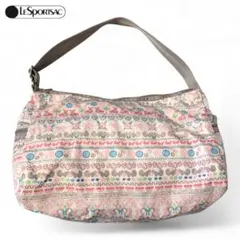 LeSportsac トートバッグ アニマル×ボタン柄 マルチボーダー