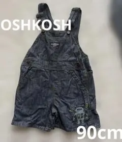 OshKosh デニムショートオーバーオール　90