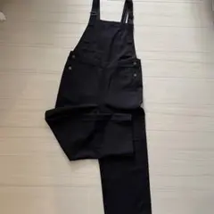 【美品】GU ブラック サロペット 綿100%