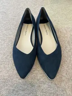 oriental traffic ネイビー スエードポインテッドパンプス