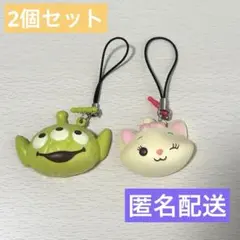 ディズニー ストラップ 2個セット リトルグリーンマン マリー スクイーズのサムネイル