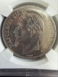1873年 ベルギー 5フラン 銀貨 PCGS 鑑定済み 美品 - メルカリ