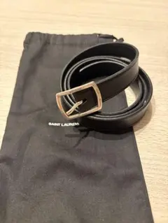 saint laurent ysl ロゴバックルナローベルト　全長約90cm