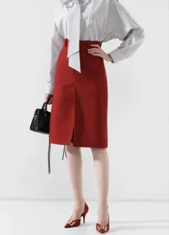 BALENCIAGA 千鳥柄ウールスリットスカートのサムネイル