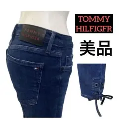 【極美品】　TOMMY HILFIGFR 裾編み上げストレッチデニム　27/28のサムネイル