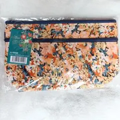【ポーチ】新品未使用 / 未開封タグ付き / 花柄 / ファスナー・ポケット付き