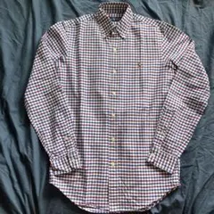RALPH LAUREN ラルフローレン　チェック　ボタンダウンシャツ　XSのサムネイル