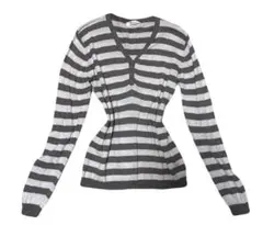 00s ボーダー　ニット　フェアリーグランジ　森ガール　平成