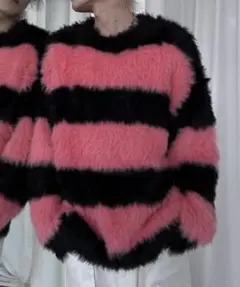 シャギー プルオーバー ボーダー ニット 　メンズ　レディース