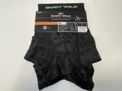 12.新品 ボディワイルド M ボクサーブリーフ 黒 ハイビスカス ストレッチのサムネイル