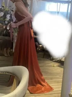 2次会　ドレス　テラコッタ