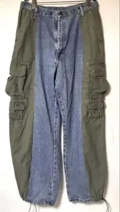 90s mecca dnm ワイドデニムパンツ バギー リメイク風 00s - メルカリ