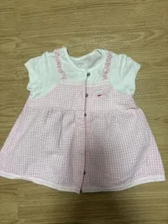 ミキハウス うさこ ギンガムチェック ワンピース 70cm