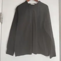 SamanthaMos2ブラック長袖シャツ フリル襟