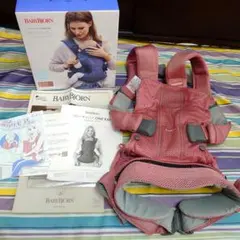 BABYBJÖRN ONE KAI 抱っこ紐 ローズ　ピンク　メッシュ