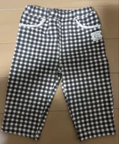 conoco チェック柄クロップドキッズパンツ サイズ90