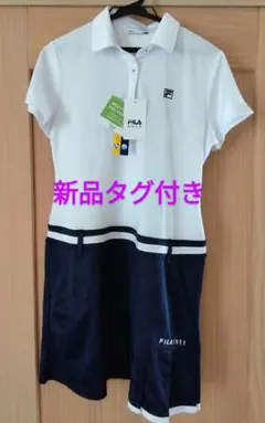 FILA　ゴルフ【新品タグ付き】レディースウェスト切替ワンピース　Lサイズ