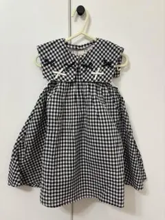 petit main ギンガムチェック ワンピース 80