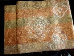 正絹・金箔の袋帯・豪華・全通たいこ柄・正装用
