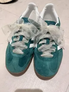 adidas Gazelle Indoor スニーカー 24.5 グリーン